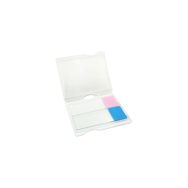 Mikroskop Slide Kutusu - Plastik Slayt Saklama Kabı 2 Yuvalı - Lam Taşıma Standı Tray - 50 Adet Toptan