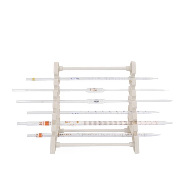 Borox Pipet Standı Yatay - Cam Pipet İçin Stand 12li Rack