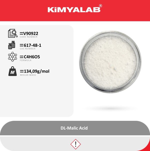 Kimyalab DL-Malik Asit - Malic acid E296 Extra Pure 1 Kg