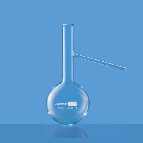 Borosil Cam Balon 500 ml - Dibi Yuvarlak Destilasyon Balonu