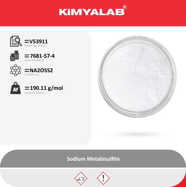 Kimyalab Sodyum Metabisülfit - Sodium Metabisulfite - E223 - 25 Kg-Koli Toptan