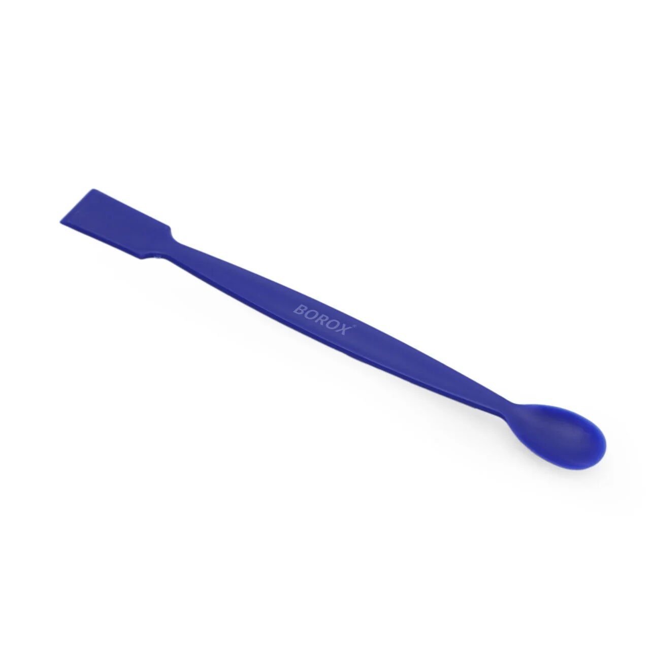 Borox Spatül 20cm Mavi - Plastik Spatula Laboratuvar Kaşığı