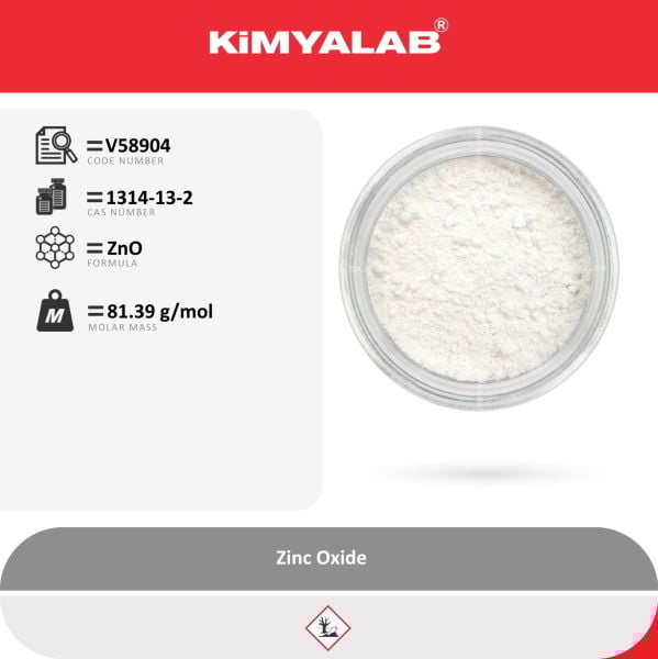 Kimyalab Çinko Oksit - Zinc Oxide USP - 5 Kg-HDPE Varil