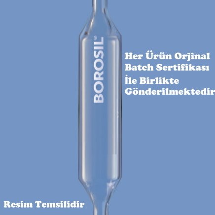 Borosil Cam Bullu Pipet 25 ml - ClassA Sertifikalı Pipet Cam