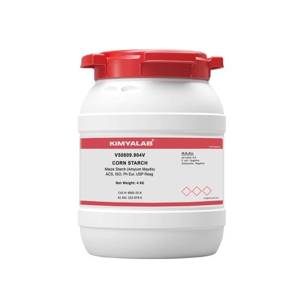 Kimyalab Mısır Nişastası - Corn Starch - Maize Starch - 4 Kg-HDPE Varil