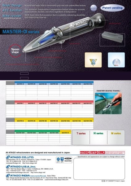 Atago 2493 Master-S/MillM Tuzluluk Refraktometre - 0-100 %