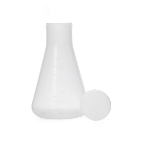 Borox Plastik Erlen 500 ml - Erlenmeyer Flask Vida Kapaklı