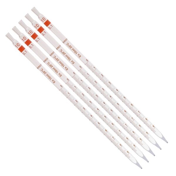 Borox Cam Dereceli Pipet 10 ml - Serolojik Pipet - 1 Adet