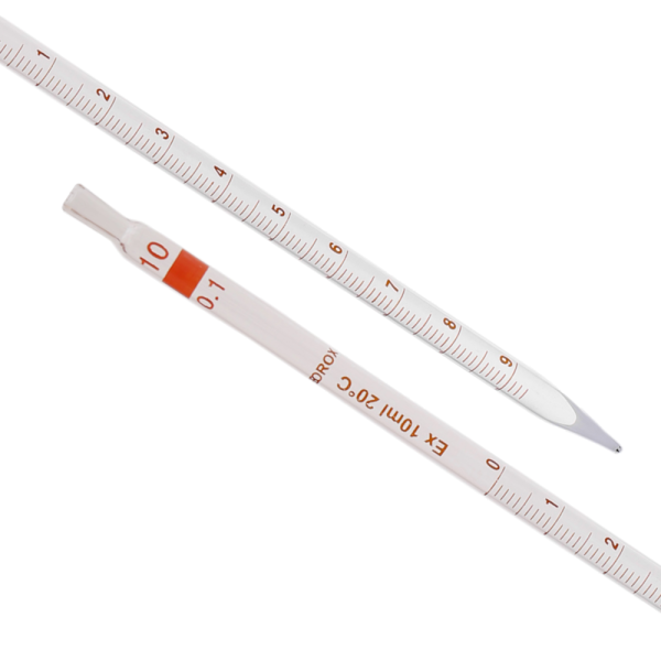 Borox Cam Dereceli Pipet 10 ml - Serolojik Pipet - 1 Adet