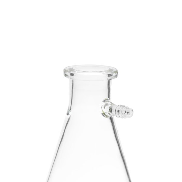 Borosil Cam Nuçe Erlen 1000 ml - Cam Yan Kollu Vakum Erleni
