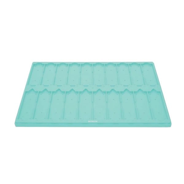 Mikroskop Slide Kutusu - Plastik Slayt Saklama Kabı 20li - Lamel Taşıma Standı Tray - Yeşil