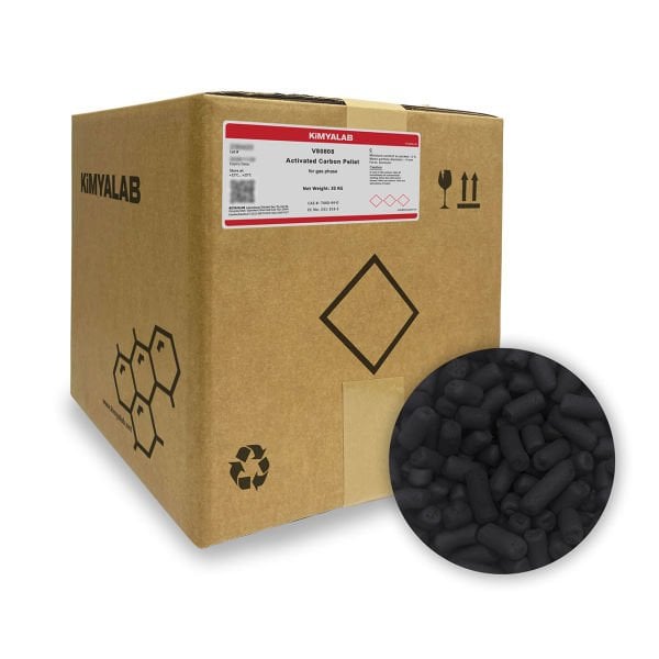 Kimyalab Aktif Karbon Silindirik Pelet - Activated Carbon Pellet - 20 Kg-Koli Toptan