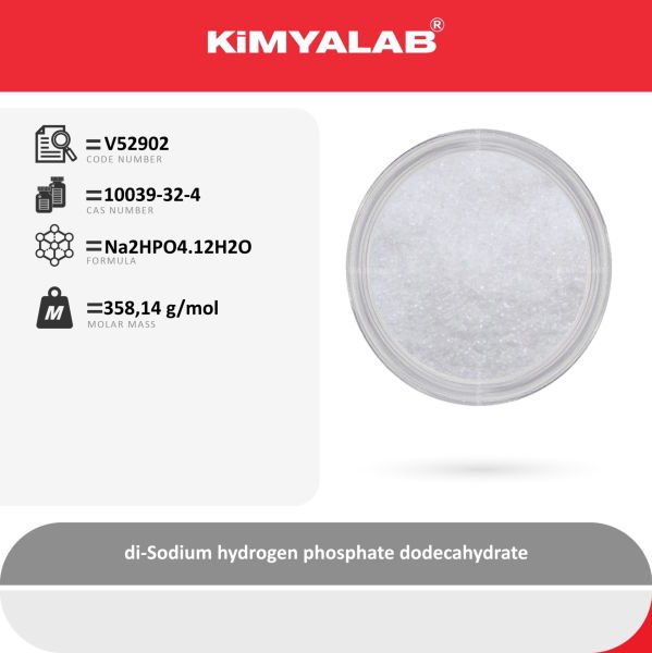 Kimyalab di-Sodyum Hidrojen Fosfat - di-Sodium hydrogen phosphate dodecahydrate - 25 Kg-Koli Toptan