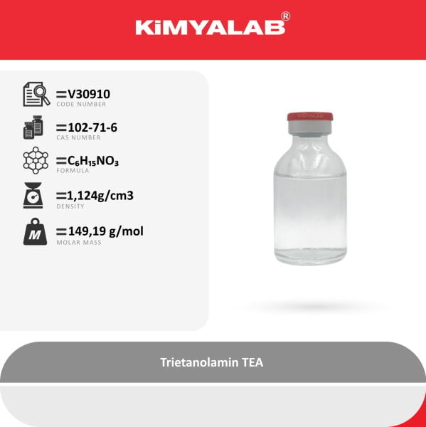 Kimyalab Trietanolamin ≥ 99% - TEA Triethanolamine 2,5 Litre