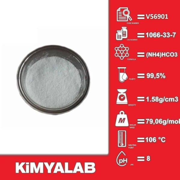 Kimyalab Amonyum Bikarbonat 1Kg - Ammonium Hydrogen Carbonate