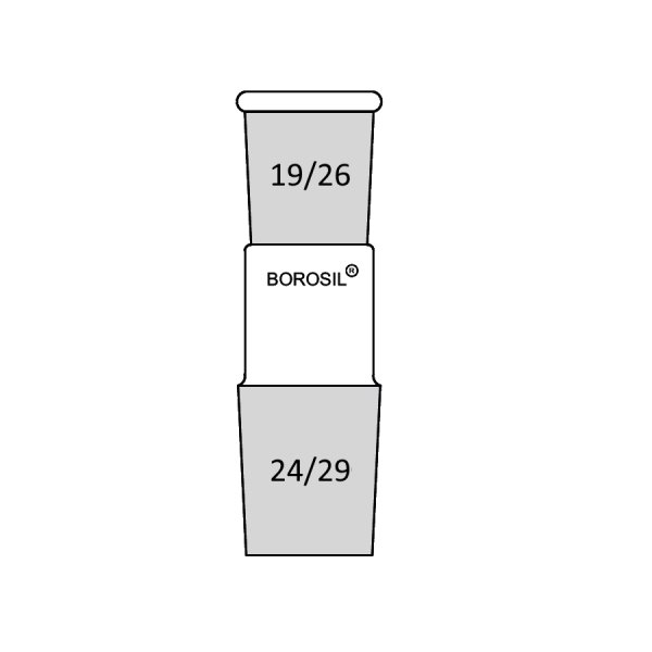 Borosil Cam Küçültme Adaptörü - Daraltma - 19/26-24/29