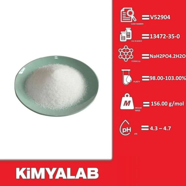 Kimyalab Sodyum Dihidrojen Fosfat Dihidrat - Sodium Dihydrogen Phosphate Dihydrate - 5 Kg-HDPE Varil - Food Grade