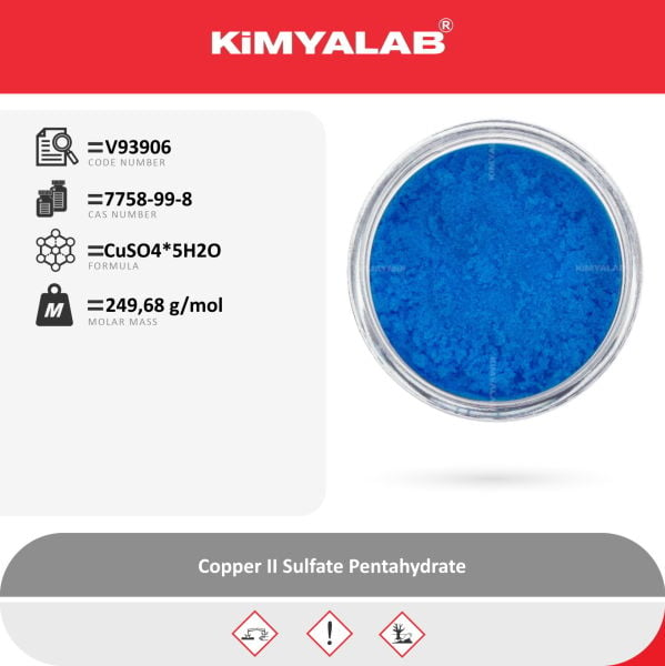 Kimyalab Bakır II Sülfat Pentahidrat 1Kg - Copper II Sulfate Pentahydrate