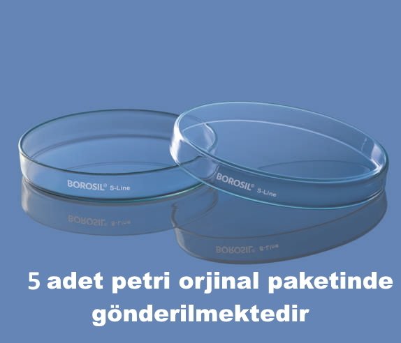 Borosil Cam Petri Kabı 150x25mm S-Line - Petri Kutusu 5 Adet