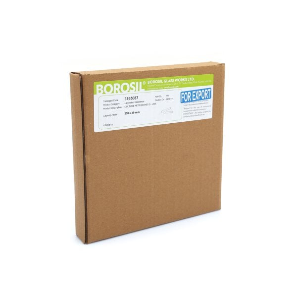 Borosil Cam Petri Kabı 200x30mm S-Line - Petri Kutusu 1 Adet