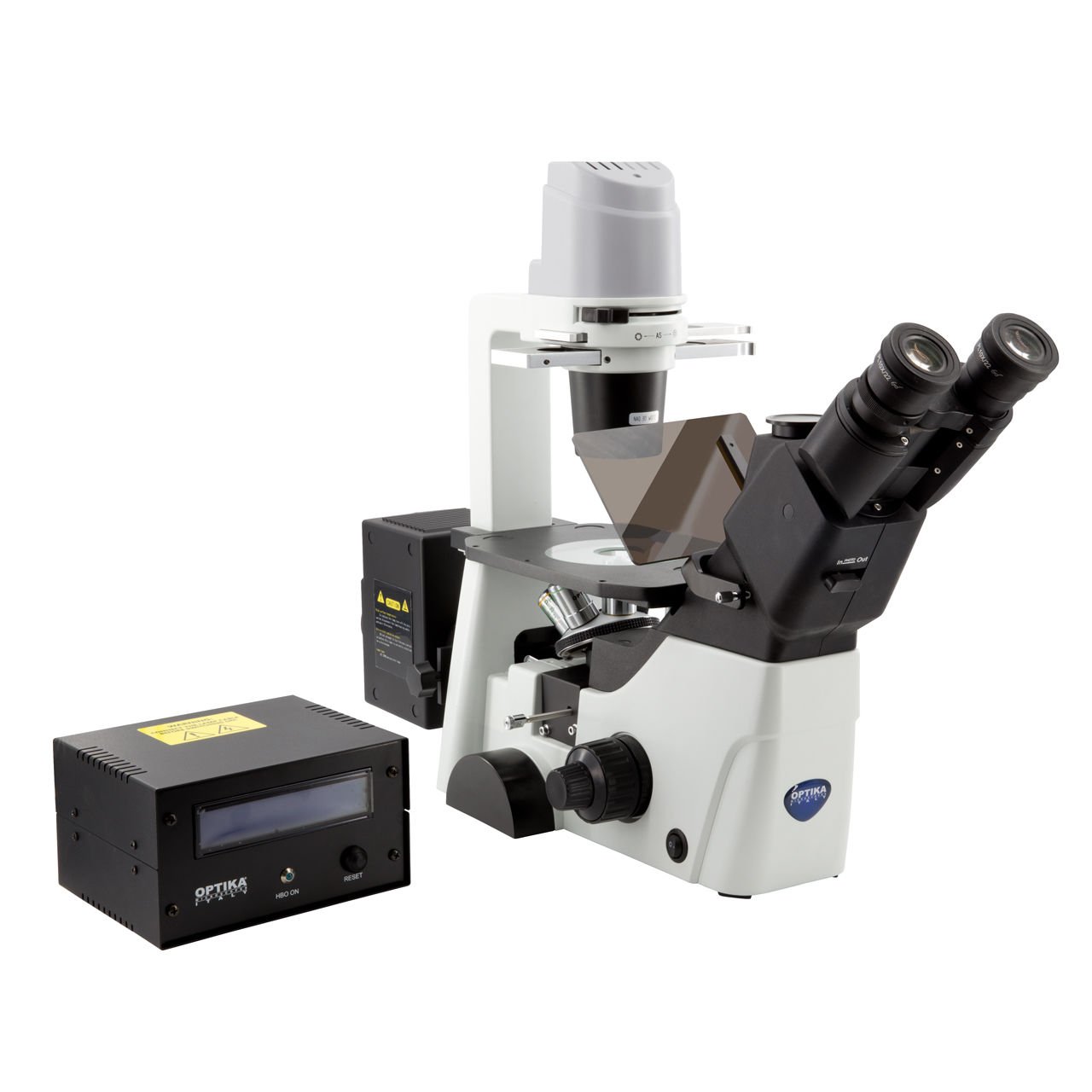 Optika IM-300F Inverted Trinoküler HBO Floresan Mikroskop