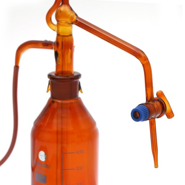 Borosil Otomatik Büret Amber 10ml 0.05ml Cam Musluk - ClassA