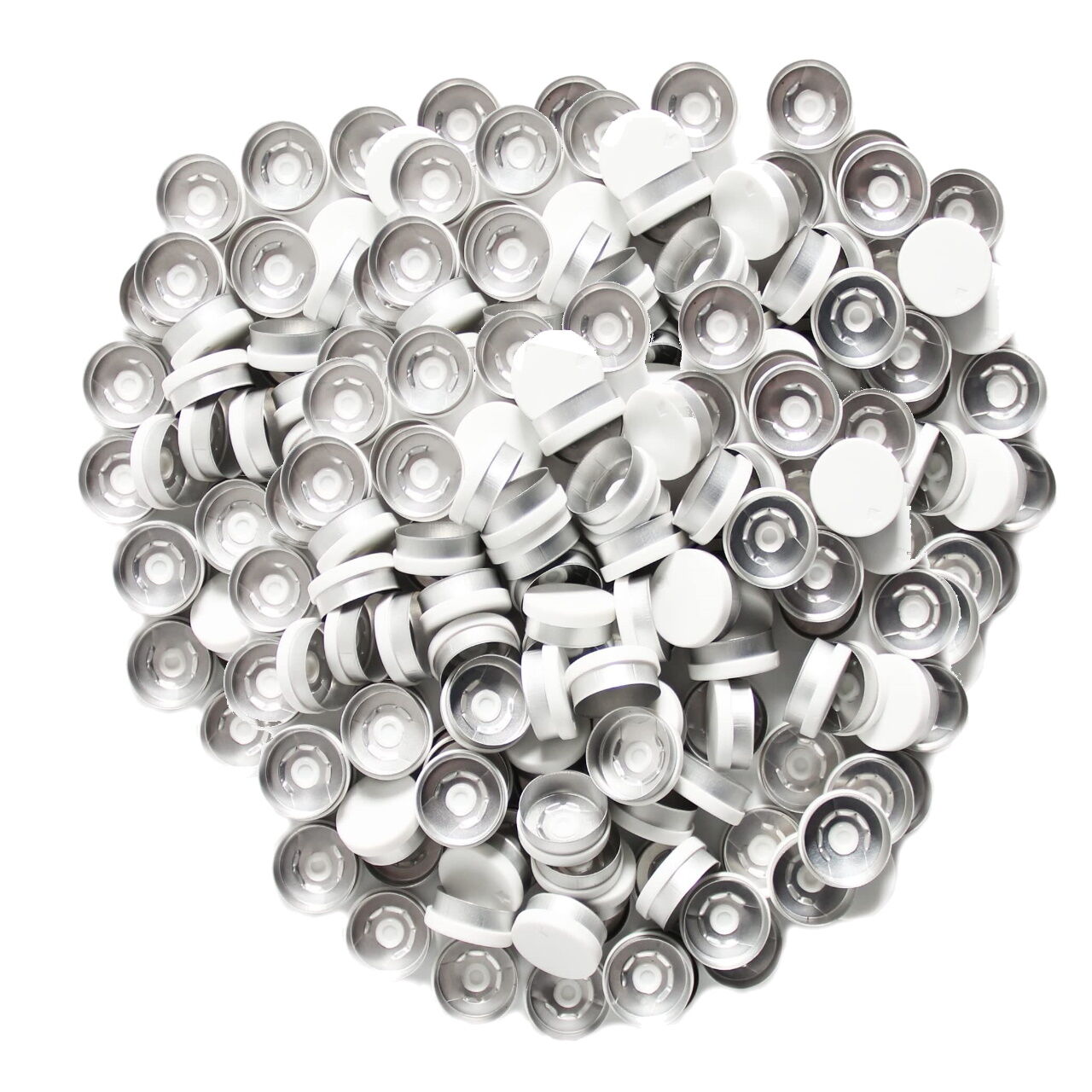 Borox Alüminyum Kapak - 20mm Flakon Vial Kapağı Beyaz 1000li