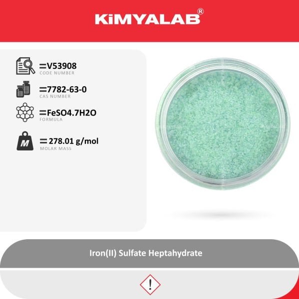 Kimyalab Demir II Sülfat Heptahidrat 1Kg - Iron II Sulfate Heptahydrate