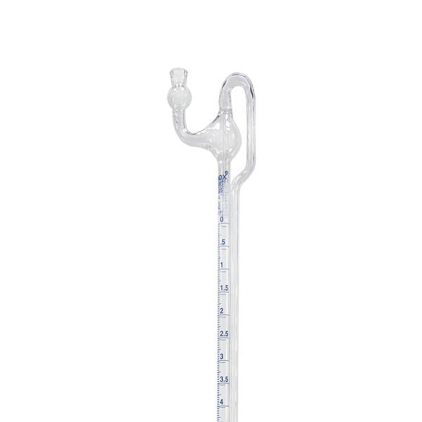 Borox Cam Otomatik Büret 10 ml 0.05 ml Teflon Musluk - Class A Sertifikalı - PTFE Ara Musluklu