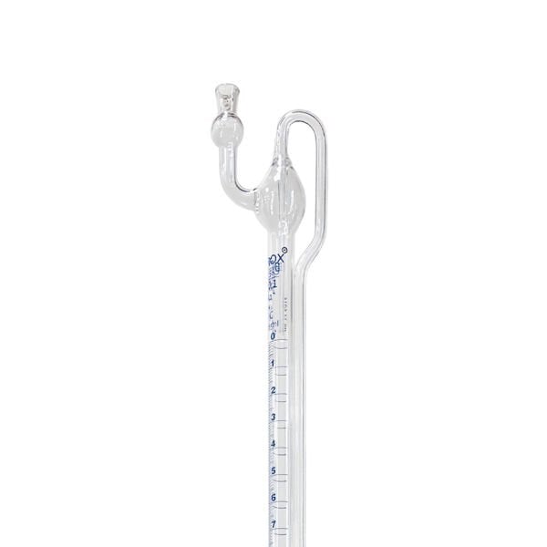 Borox Cam Otomatik Büret 25 ml 0.10 ml Teflon Musluk - Class A Sertifikalı - PTFE Ara Musluklu