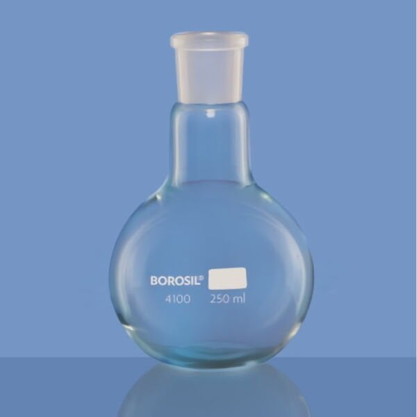 Borosil Cam Balon 250 ml - Dibi Düz - Şilifli 24/29