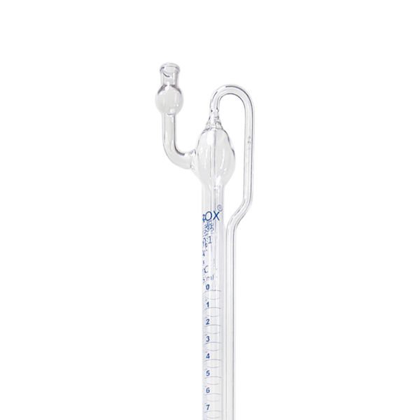 Borox Cam Otomatik Büret 50 ml 0.10 ml Teflon Musluk - Class A Sertifikalı - PTFE Ara Musluklu