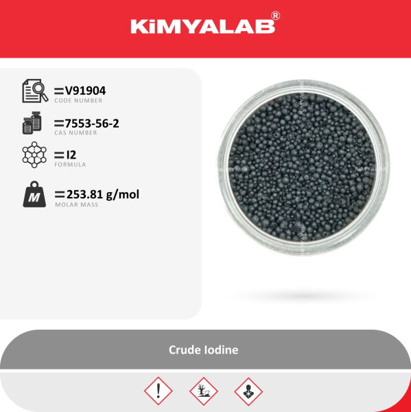 Kimyalab Saf İyot Boncuk 1Kg -  Crude Iodine