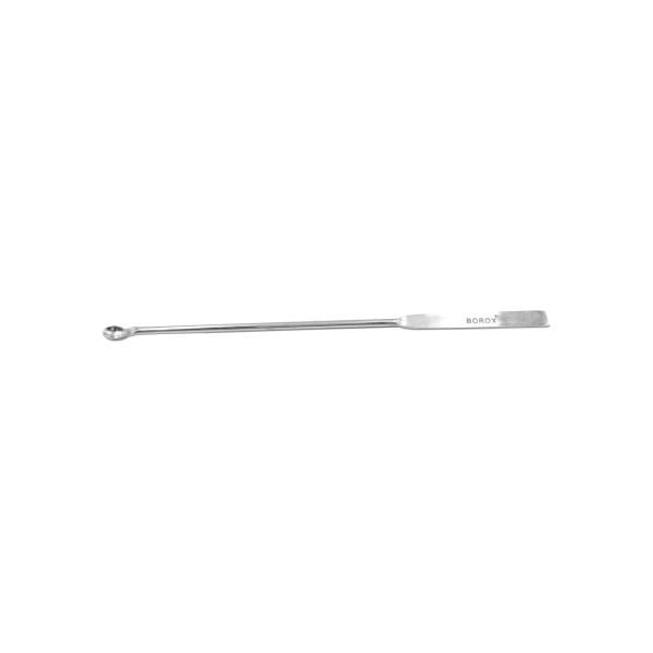 Borox Metal Spatül Mikro Kaşıklı 15 cm - Paslanmaz Çelik Spatula