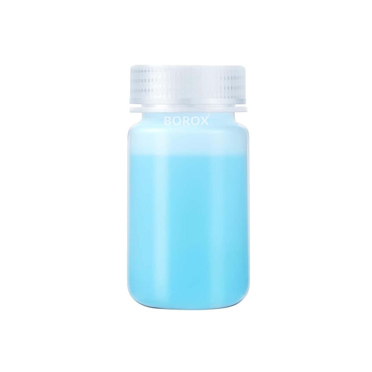 Borox Numune Şişesi 125ml - Vida Kapaklı - PP Şeffaf Şişe - Geniş Ağızlı Saklama Şişesi