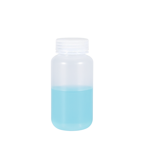 Borox Numune Şişesi 250ml - Vida Kapaklı - PP Şeffaf Şişe - Geniş Ağızlı Saklama Şişesi
