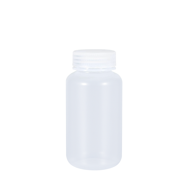 Borox Numune Şişesi 250ml - Vida Kapaklı - PP Şeffaf Şişe - Geniş Ağızlı Saklama Şişesi