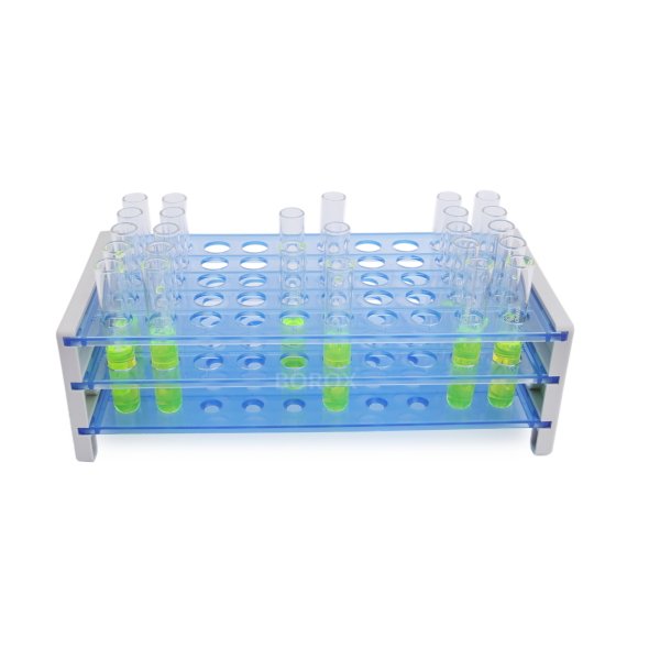 Borox Tüp Standı 50 Tüplük - Tüp Sporu Plastik Mavi 12-13mm