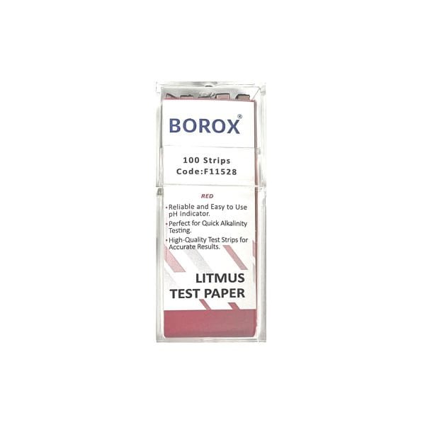 Turnusol Kağıdı Kırmızı 100 Test Strip - Litmus Paper Red