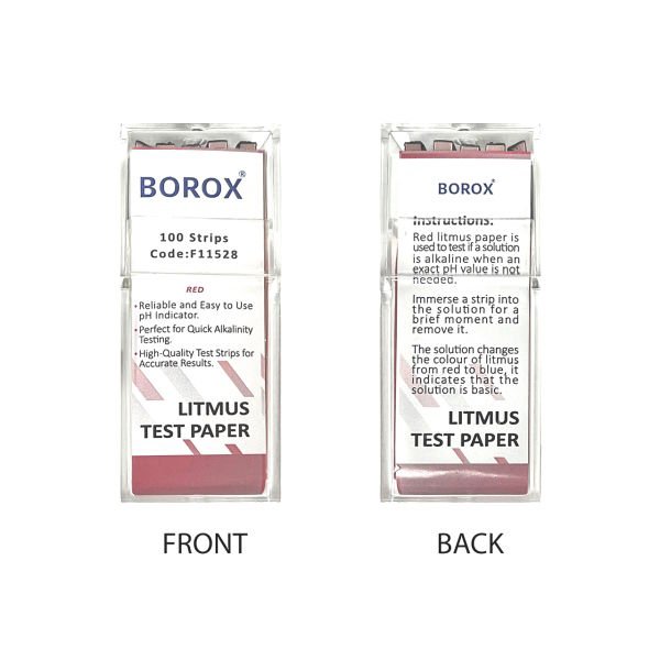Turnusol Kağıdı Kırmızı 100 Test Strip - Litmus Paper Red
