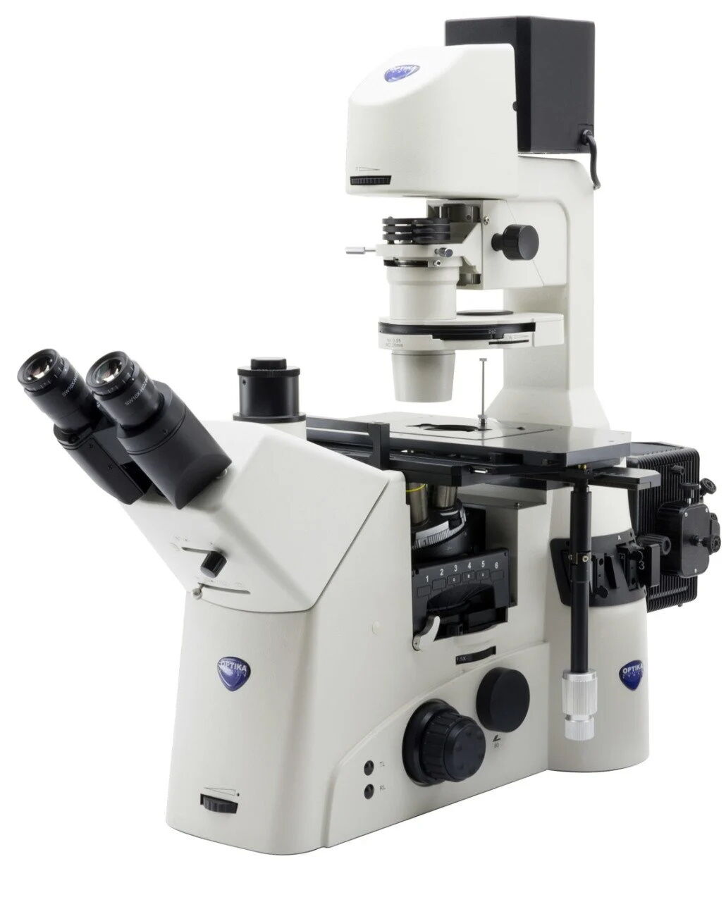 OPTIKA IM-7 Trinoküler Ters Faz Kontrast Mikroskobu - Inverted Mikroskop