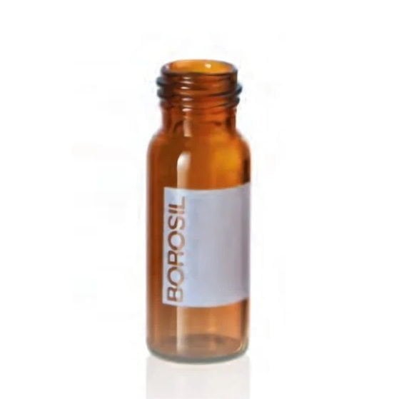 Borosil Cam Vial 2ml Amber - Vida Boyunlu ND9 - Hacim Ölçekli - 100adet/paket