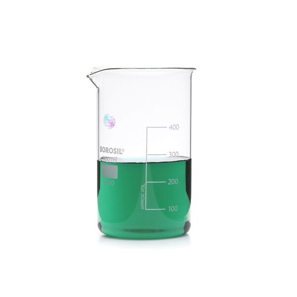 Borosil Uzun Form Cam Beher Seti - Isıya Dayanıklı Beaker 4lü Set
