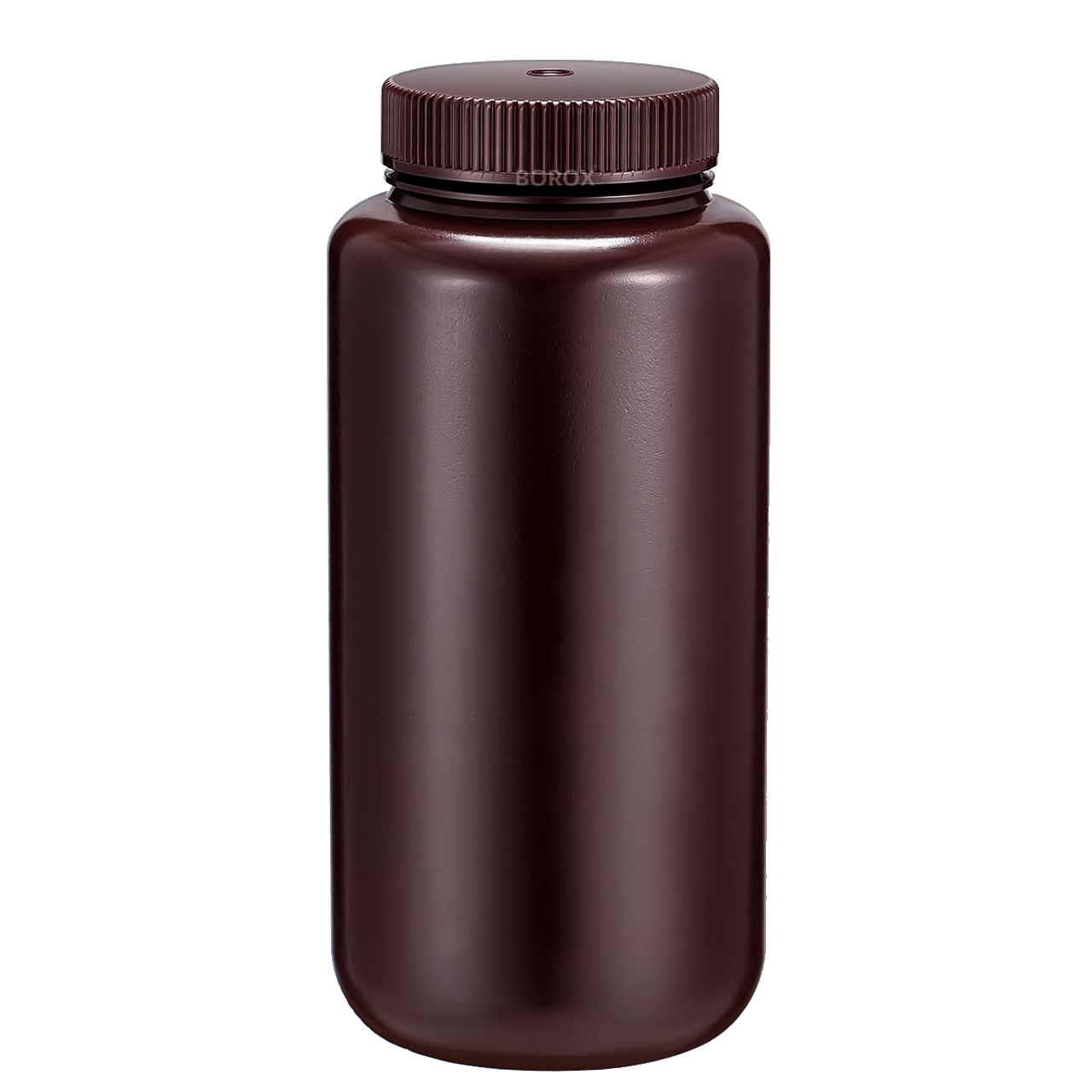 Borox Numune Şişesi 1000ml - Vida Kapaklı - HDPE Amber Şişe - Geniş Ağızlı Saklama Şişesi