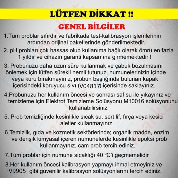 AZ 833PAZ EC Yedek Probu - 86021 86031 84051 Metre İçin