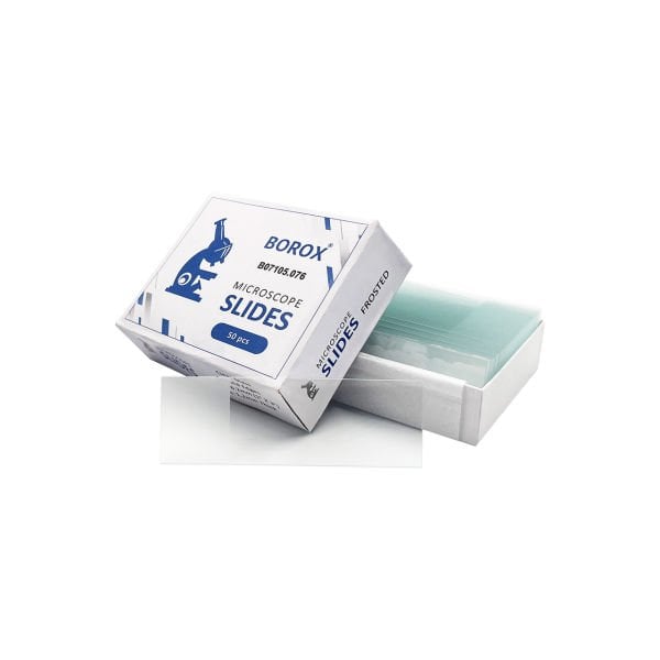 Borox Lam - Tek Kenarı 1/3 Rodajlı Mikroskop Lamı - 50 Adet