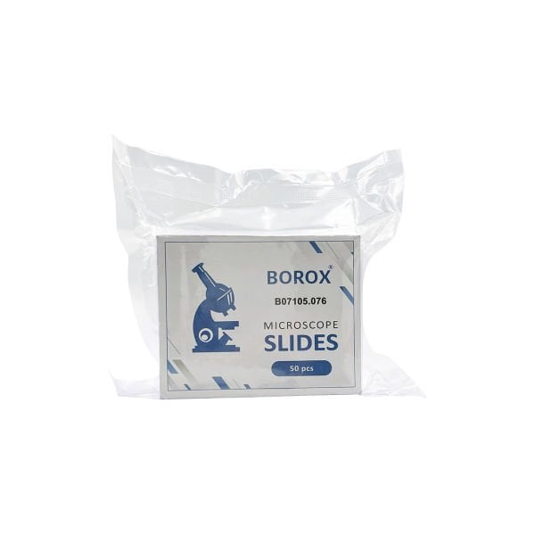 Borox Lam - Tek Kenarı 1/3 Rodajlı Mikroskop Lamı - 50 Adet