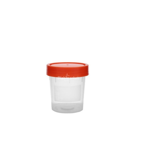 İdrar Numune Kabı 100ml - Pnömatik Steril Beher 250li