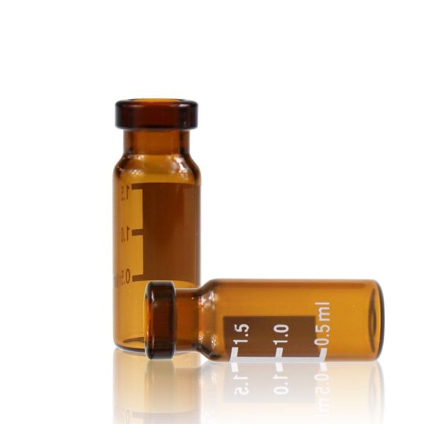 Borox Cam Vial 2 ml - Amber - Crimp ND11 - Hacim Ölçekli 1000 Adet Toptan
