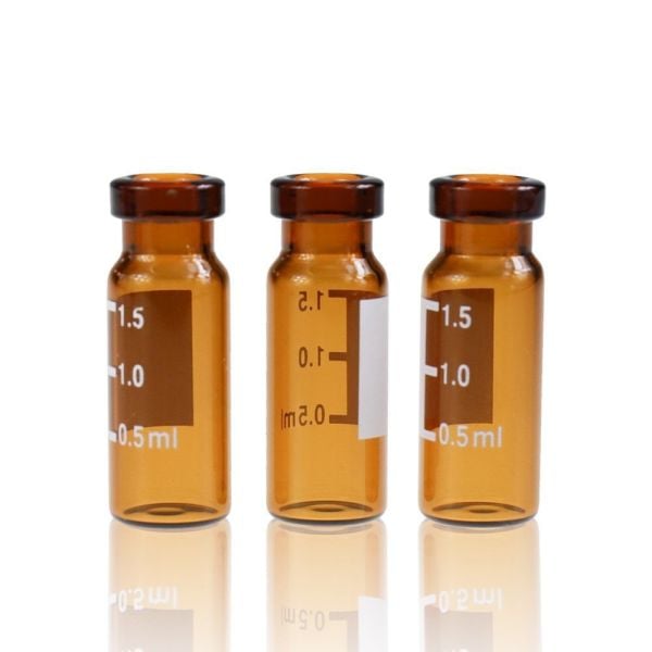 Borox Cam Vial 2 ml - Amber - Crimp ND11 - Hacim Ölçekli 1000 Adet Toptan
